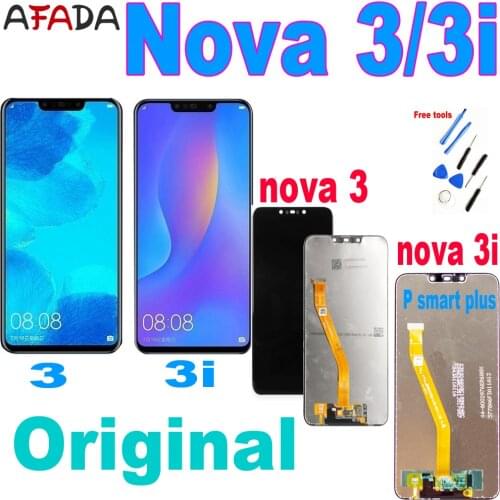 100% ORIGINAL 6.3" for Huawei Nova 3 LCD PAR LX1 Touch Screen Panel Digitizer Assembly FOR Nova 3i Display Replace INE-LX2