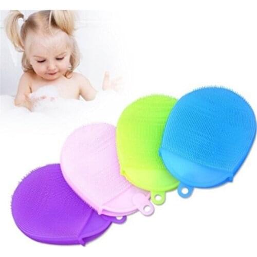 1Pc Soft Silicone Massage Scrub Gloves For Peeling Body Bath Brush Exfoliating Gloves Footbrush For The Bath Body Brush