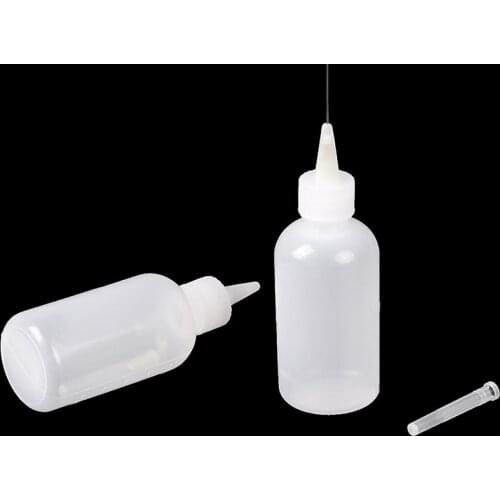 1PCS 100ml Needle Tip Soldering Liquid Flux Oil Dispenser Plastic Empty Bottle Dispensing Bottle