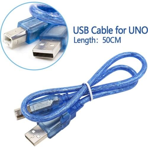 10Pcs/lot 50cm USB Cable Special for Arduino MCU for Uno R3 Mega 2560