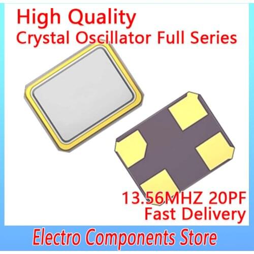 10PCS/Lot Quartz Resonator 13.56MHZ Crystal Oscillator Kit YSX321SL 4P Quartz Resonator SMD 3225 Quartz Generator 20PF ±10PPM
