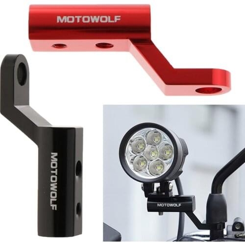 2 Pcs Motorcycle Rearview Mirror Extension Mount Bracket Holder For Motorbike Electric Cars ATVs 10-1/2mm Screw Holes