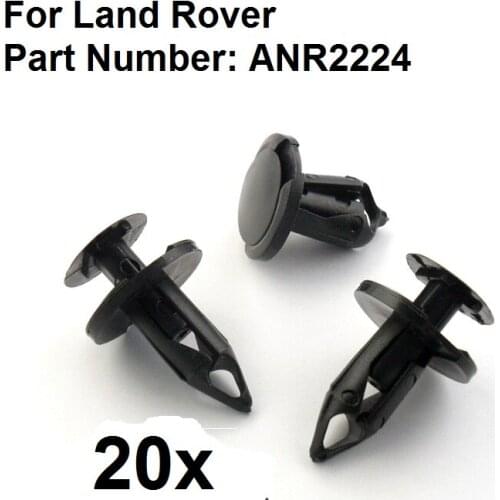 20x For Land Rover Wheel Arch Clips- Bumper Wing Lining Splashguard Shields P38 etc, ANR2224