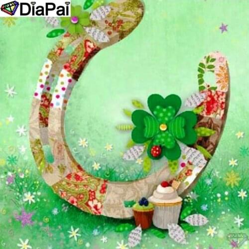 DiaPai 100% Full Square/Round Drill 5D DIY Diamond Painting "Four-leaf clover" Diamond Embroidery Cross Stitch 3D Decor A19264
