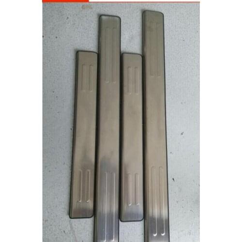 Car styling Stainless steel Door sill scuff plate Guards cover trim 4pcs\set 2012-2015 for Volkswagen Sharan