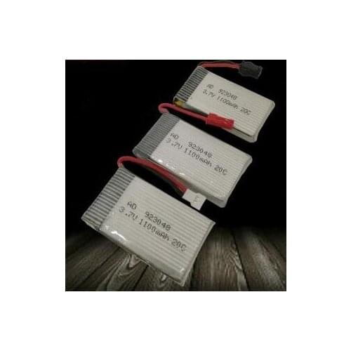 Free shipping 1pcs 923048 3.7v 1100mAh 20C drone battery aircraft battery polymer lithium rechargeable battery