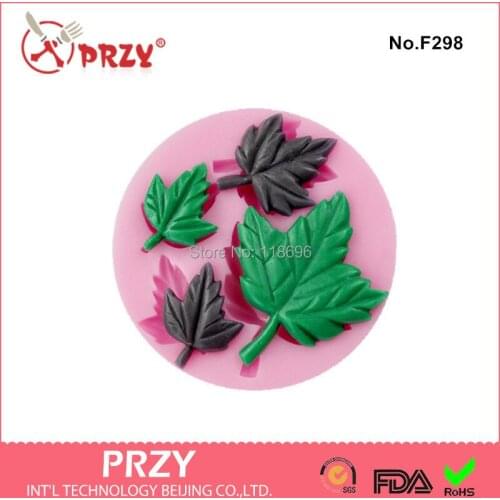Free Shipping Leaf Shaped Silicone Mold Cake Decoration Fondant Cake Mold Food Grade Silicone Mould Jelly mold