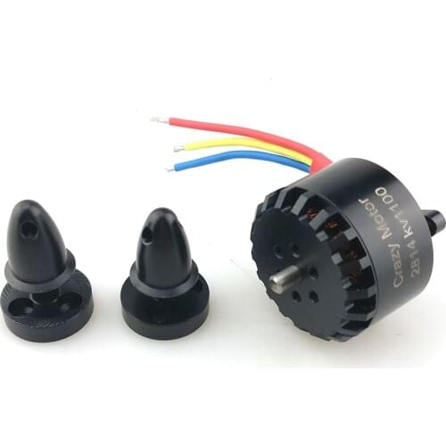 Crazy Motor 2814 KV1100 Brushless Motor with CW and CCW paddle clips for FPV QAV MINI Quadcopter