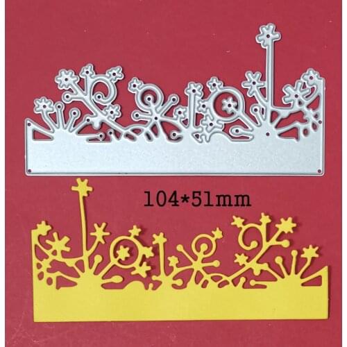 Flower Snowflake Border Metal Steel Cutting Dies Stencils for Making Scrapbooking DIY Album Paper Cards Embossing Dies Template