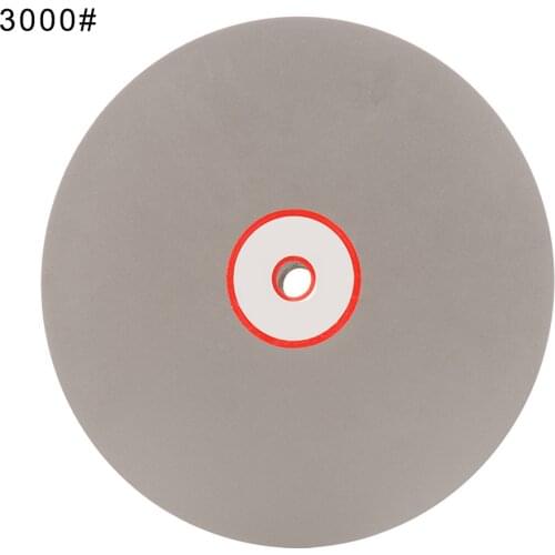 8 Inch Diameter Grit 3000 Diamond Grinding Disc Abrasive Wheel Coated Flat Lap Disk for Gemstone Jewelry Glass Rock Ceramics