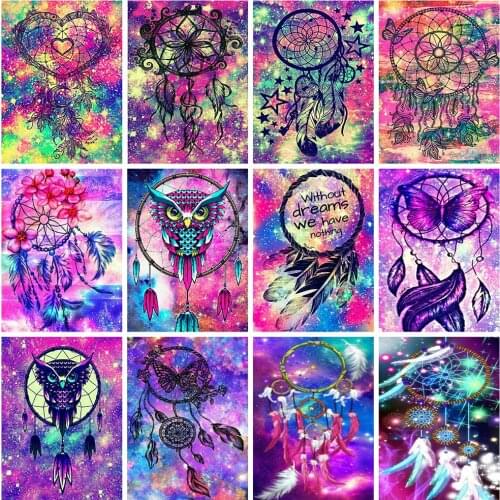 Evershine Diamond Painting Dreamcatcher 5D DIY Diamond Embroidery Sale Landscape Cross Stitch Full Square Rhinestones Crafts Kit
