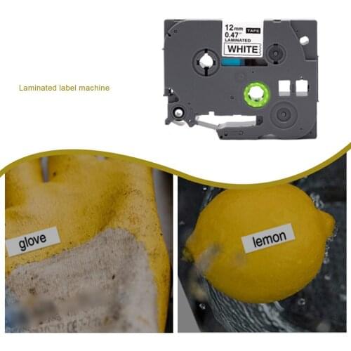 Compatible For Brother P-touch Printer Label Tape Tze-231 Tz-231 12mm Black On White TZ TZe 231 Laminated Ribbons