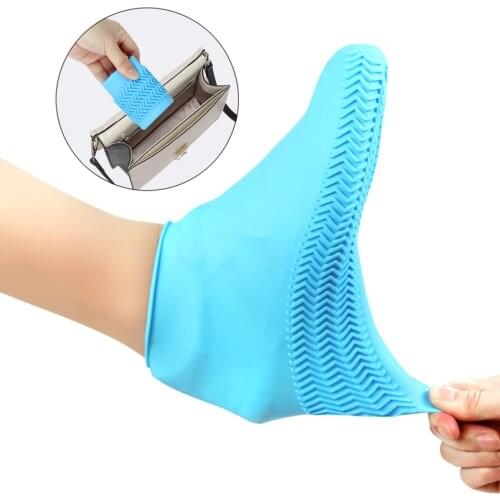 Silicone Material Unisex Shoes Cover Waterproof Boots Covers Non-Slip Silicone Shoe Covers Boot Cover Reusable Rubber Boots