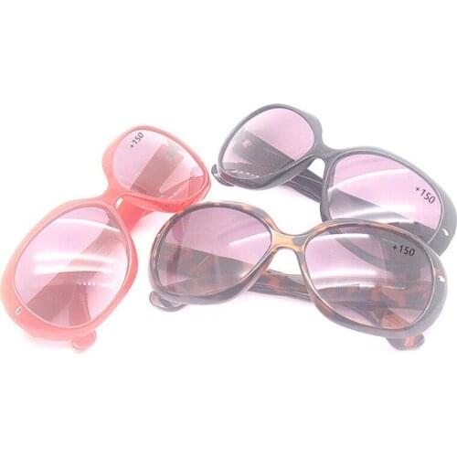 Seemfly Vintage Portable Dual-light Reading Glasses Sunglasses Women Men Presbyopia Eyewear Eye Protection Diopter +1.0 To +3.0