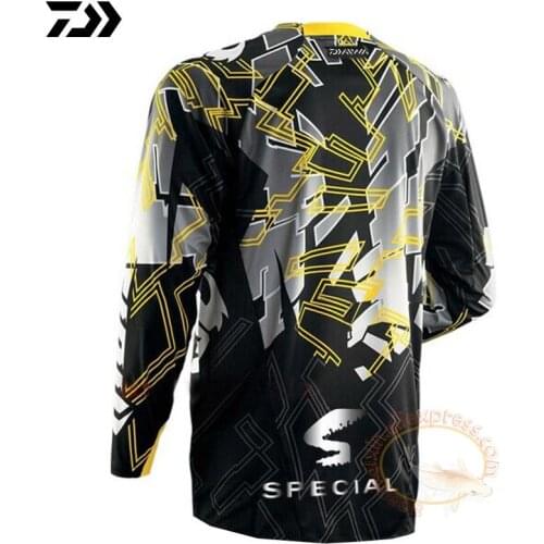 DAIWA Fishing Clothing Men Sports Fishing Clothing Outdoor Breathable Mens Fishing Clothes Dawa Ice Silk Cool Fishing Shir