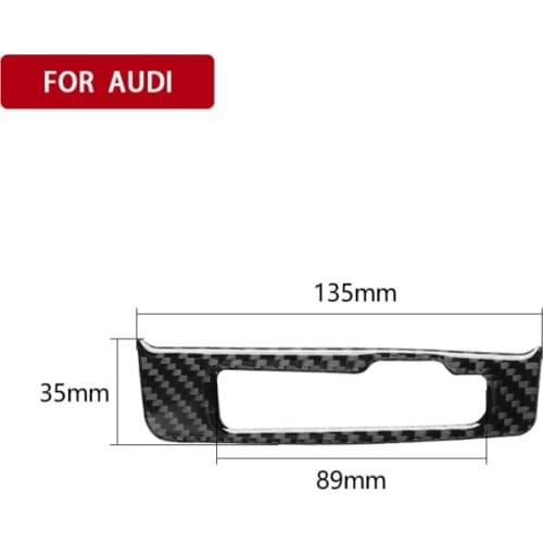 Fit For Audi A3 8V Carbon Fiber Car Modification Gear Cigarette Lighter CD Knob Lifting Handle Interior Accessories