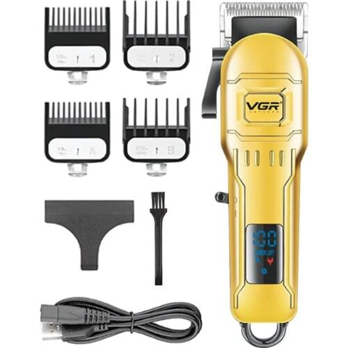 Professional Taper Lever Multi-cut Hair Trimmer LED Barber Salon Hair Cutting Machine Hair Clipper For Men Electric Haircut Tool