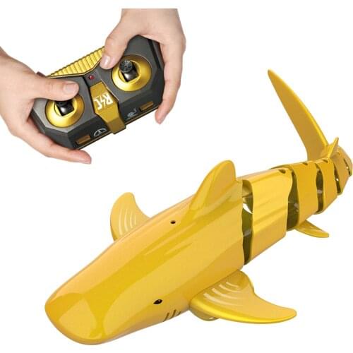 RC Roat Mini RC Shark Remote Control Toys Fishing Boat Bait Boat Swim Toy Underwater RC Boat Electric Racing Boat Spoof Toy Pool