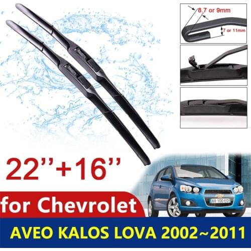 Car Wiper Blades for Chevrolet Aveo Kalos Lova Nexia Gentra Pontiac G3 2002~2011 2008 2009 2010 Front Windshield Car Accessories
