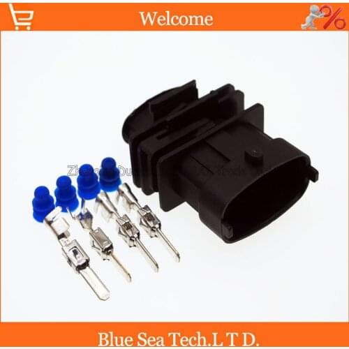 4 Pin 3.5mm male Auto airflow rate senser plug,axle load/intake pressure plug for Bosch plug connector