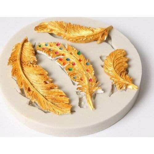 Sugarcraft Feather Silicone Mold Fondant Mold Cake Decorating Tools Chocolate Gumpaste Mold