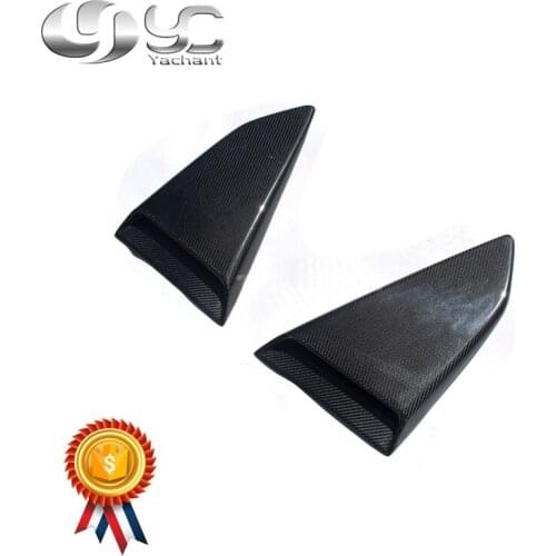 Car-Styling Carbon Fiber Side Widnow Scoop Vents Fit For 2016-2018 Camaro Side Window 14 Quarter Louver Cover Scoop Vents