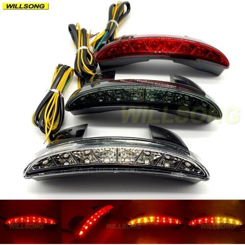 LED Rear Fender Tail Brake Light Blinker Turn Signal Integrated Lamp For Harley Davidson Most Models XL 883 1200 Roadster Dyna