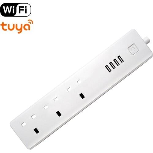 WiFi Smart Power Strip Surge Protector with AC Socket USB Port Smart Home Control Switch Compatible with Alexa Google Assistant