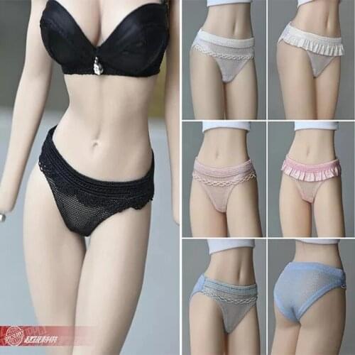 In Stock 1/6 Scale Women Clothes Girly Lace Panties Underwear Fit For Female 12 inches PH Doll Body Figure