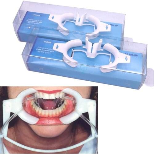 Braces1pcs Dental retractor with sub Intraoral Lip Cheek Retractor Cheek Expand Dentistry brackets ortodoncia teeth whitening