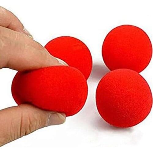 10pcs Finger Sponge Magic Tricks Ball Classical Magician Illusion Comedy Close-up Stage Card Magic Ball Toy Accessories