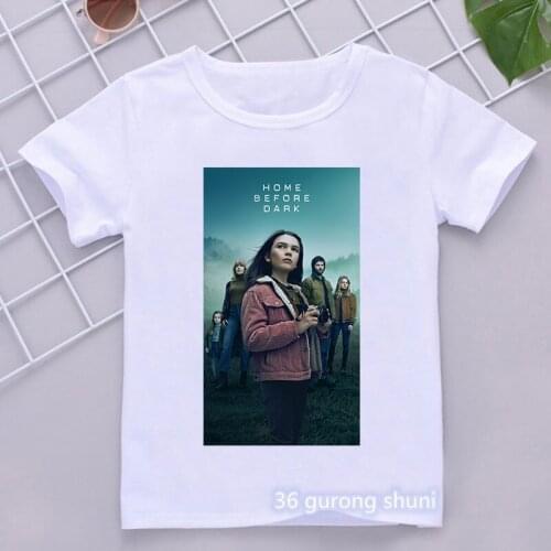 2021 Home Beore Dark T Shirt Boys Girls T-Shirt Kids Clothes Vintage Harajuku Streetwear Short Sleeve T-Shirts Summer Tops