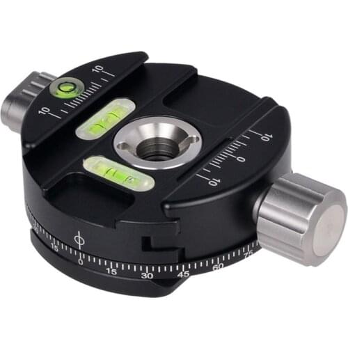 360 Degree Panoramic Panning Head Clamp Quick Release Plate for Tripod DSLR Camera