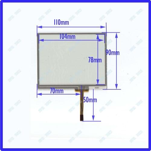 5 inch four-wire resistance touch external screen handwriting screen 110 * 90 can be used for AT050TN22 ZJ050NA-08C touch screen