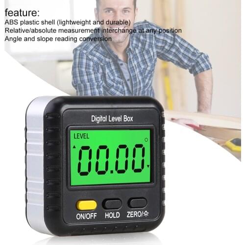 Mini Digital Protractor Inclinometer Electronic Goniometer Level Angle Measurement Meter Finder Level Box Digital Angle Gauge