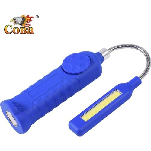 Coba adjustable led work light cob work lamp use 3*AAA battery portable lights plastic controllable brightness