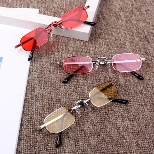 2019 Slim Square Frame Kids Metal Sunglasses Street Style Fashion Baby Boys&girls 3-9 Years Sun glasses UV400 Eyewear N319