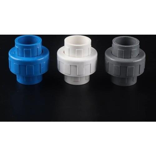 PVC Union 20,25,32,40,50,63,75,90,110mm Metric Solvent Weld Pressure Pipe Fitting Pipe Connector Aquarium Pond Pool Garden DIY