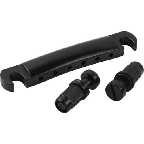 FLEOR Black Guitar Tailpiece Tune-O-Matic Guitar Tailpiece for LP Style Guitar Parts