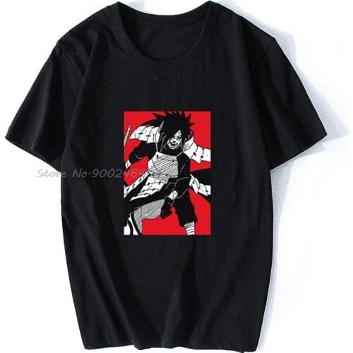 Uchiha Madara T-Shirt New Fashion Cool Casual T Shirt Men Cotton O-neck T Shirt Hip Hop Tees Tops Harajuku