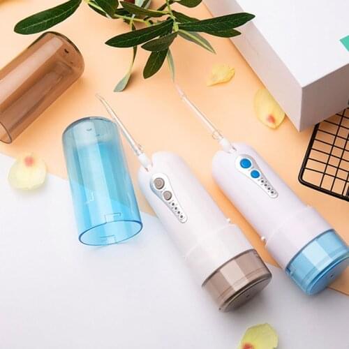 FDA Portable Oral Irrigator Water Flosser 4 Modes USB Rechargeable Dental 5 Nozzle Travel Waterproof Teeth Cleaner