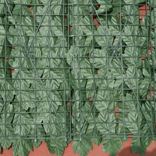 Artificial Hedge Leaves Faux Lvy Leaf Privacy Fence Screen For Garden Decoration Backyard Fence Mesh Balcony Garden Fence 2