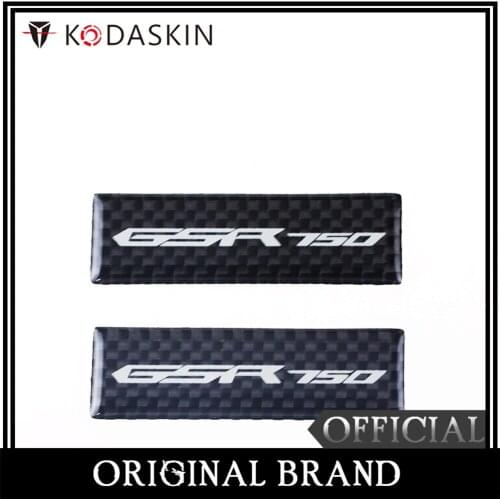 KODASKIN Motorcycle 3D Carbon Timing Belt Cover Front and Rear Round Decal for Suzuki GSR750