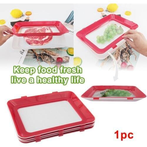 Creative Preservation Refrigerator Vacuum Healthy Kitchen Tools Storage Container Keeping Fresh Spacer Organizer Food Tray