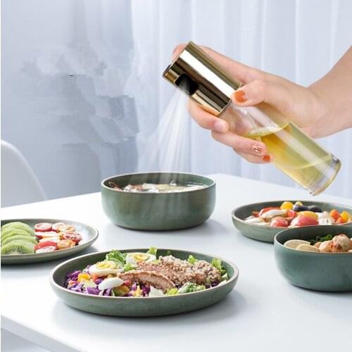 Kitchen set Oil Dispenser Barbecue Glass Mixing Condiment Bottle Vinegar Soy Sauce Spray Oiler Seasoning Condiment Bottle