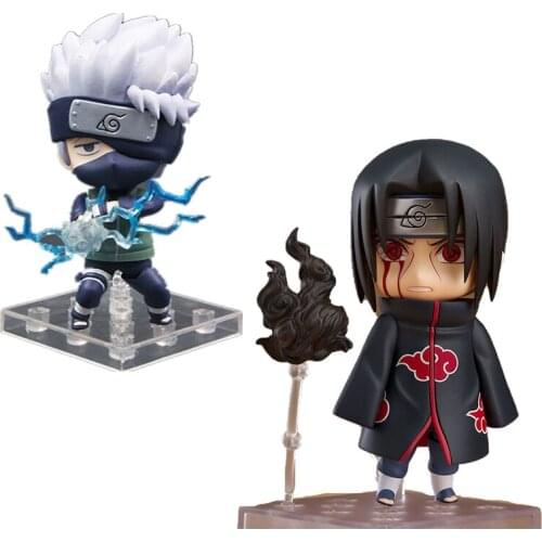 NARUTO Hatake Kakashi Uchiha Itachi GSC Q version of the figure doll car desk decoration childrens toy gift can change face