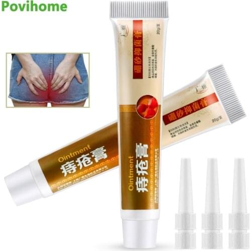 1Pcs 20g Hemorrhoids Ointment Chinese Herbal Extract Cream Internal External Relieve Anal Fissure Shedding Pain Relief Medical