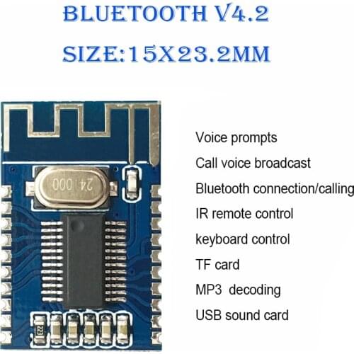 Bluetooth audio receiver module wireless bluetooth V4.2 stereo Circuit receiving board