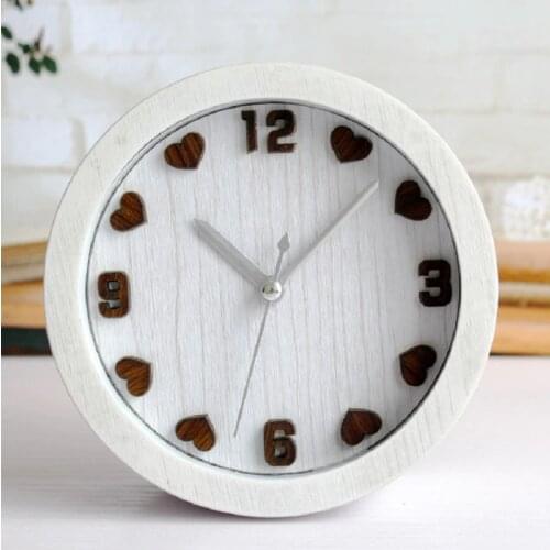 Imitation Wood Al Fajr Table Clock Plastic Retro Relogio De Madeira Reloj Alarm Home Decor Watches Saat Table Klok Despertador