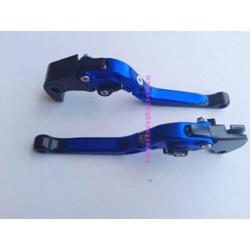 New motorcycle motorbike CNC Foldable Extendable brake&Clutch Levers Blue For Suzuki Maruti GSX-R600 GSXR600 GSXR 600 2004 2005